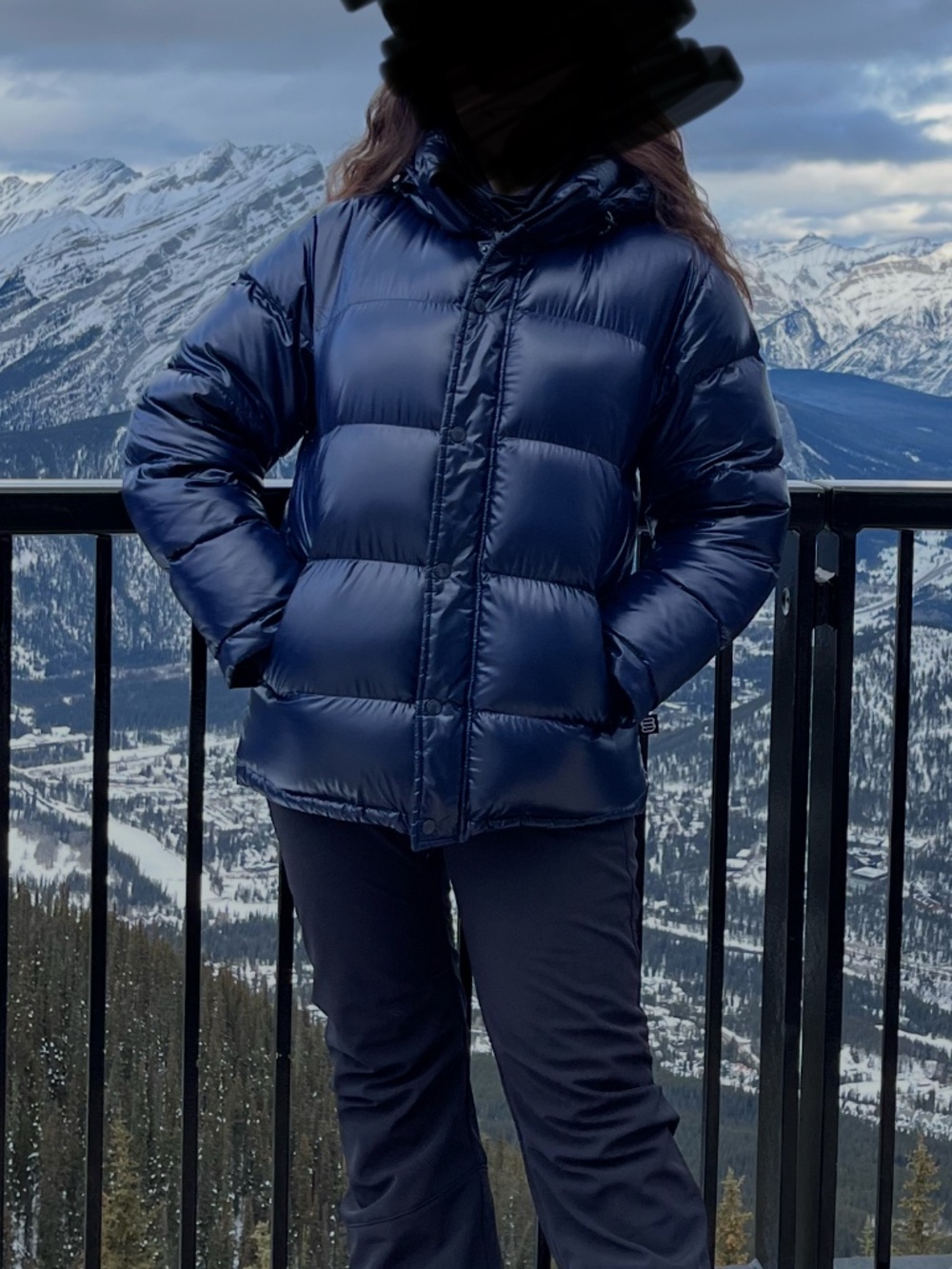 Artizia Super Puff Hi-Gloss Admiral Navy Mid rise